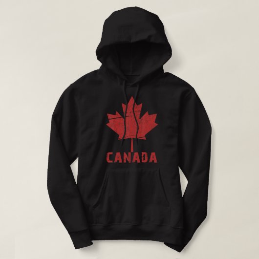 Veste À Capuche Feuille d'érable Drapeau canadien Fête du Canada 2 (Design devant)