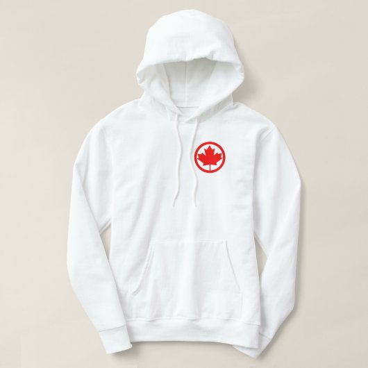 Veste À Capuche Feuille d'érable du Canada (Design devant)