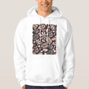 Veste À Capuche Feuilles d'automne élégantes : Pastel Géométrique
