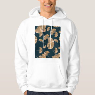 Veste À Capuche Feuilles de paume de ginko tropical, motif hawaïen