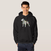 Veste À Capuche Feux de Noël Pitbull mignonne pour les Amoureux de (Devant entier)