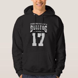 Veste À Capuche Fier Bulldog Football Girlfriend Du Joueur 17