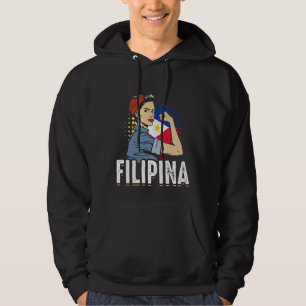 Veste À Capuche Fier drapeau philippin femme Philippines