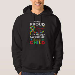 Veste À Capuche Fier Grand-Père Papa Aimer Autistique Enfants Auti