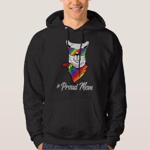 Veste À Capuche Fier Maman Momma Llama Alpaca Pride Lgbt Rainbow T