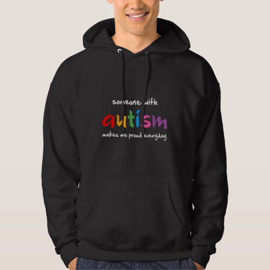 Veste À Capuche Fière autisme (Devant)