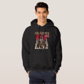 Veste À Capuche Fière escouade de pompiers (Devant entier)
