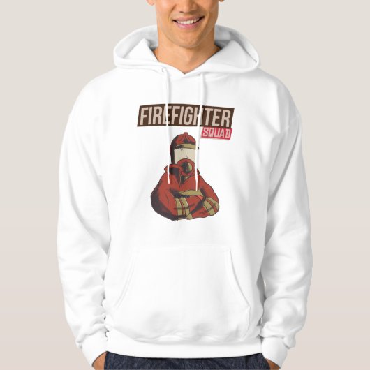 Veste À Capuche Fière escouade de pompiers (Devant)