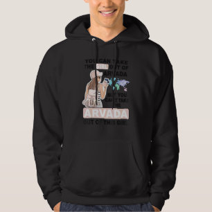 Veste À Capuche Fière fille d'Arvada Fille cool de la ville d'Ar