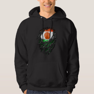 Veste À Capuche Fière patrimoine de racines nigériennes déchiré dr