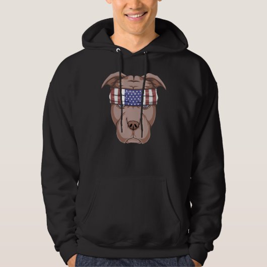 Veste À Capuche Fière Pitbull (Devant)