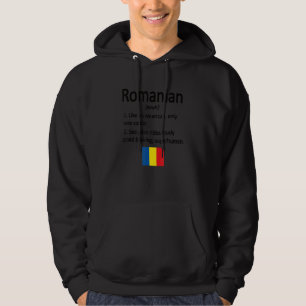 Veste À Capuche Fière Roumanie Définition Roumanie Drapeau Roumain
