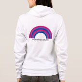 Veste À Capuche Fierté arc-en-ciel bisexuelle  (Dos)