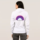 Veste À Capuche Fierté arc-en-ciel bisexuelle  (Dos entier)