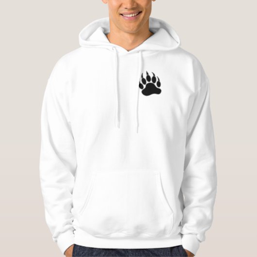 Veste À Capuche Fierté de l'ours gay Patte d'ours (Devant)