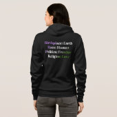 Veste À Capuche Fierté genderqueer - (Dos entier)