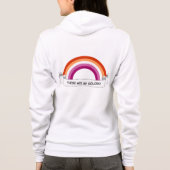 Veste À Capuche Fierté lesbienne arc-en-ciel (Dos)