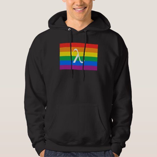 Veste À Capuche Fierté LGBT et activisme Lambda (Devant)