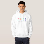 Veste À Capuche fierté | LGBTQ Gay Rainbow moderne (Devant entier)