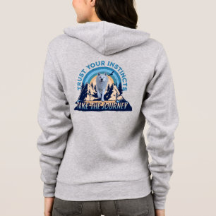 Veste À Capuche Fiez-vous à vos instincts Aventure de loup arctiqu