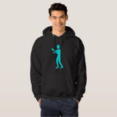 Veste À Capuche Figure de boîte - Cyan (Devant entier)