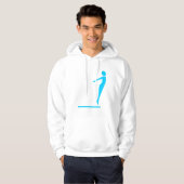 Veste À Capuche Figure de plongée - bleu ciel (Devant entier)