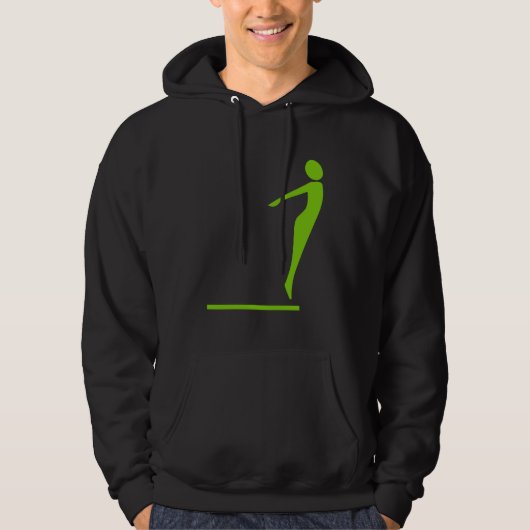 Veste À Capuche Figure de plongée - Martian Green (Devant)