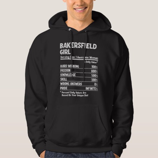 Veste À Capuche Fille de Bakersfield (Devant)