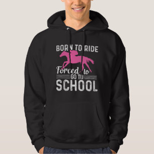Veste À Capuche Fille de cheval à dos drôle Fille de cheval