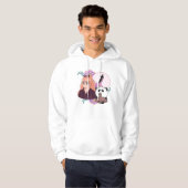 Veste À Capuche Fille de manga et panda avec prothèse de jambe (Devant entier)