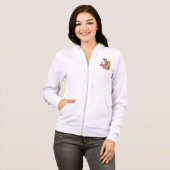 Veste À Capuche Fille enjouée avec crayon (Devant entier)