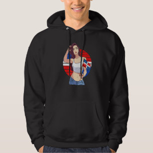 Veste À Capuche Fille hispanique Fierté dominicaine République dom