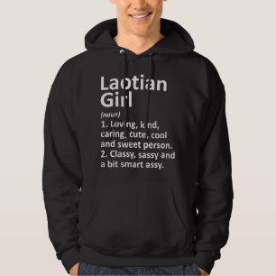 Veste À Capuche FILLE LAOTIENNE LAOS Drôle Pays D'origine Origine