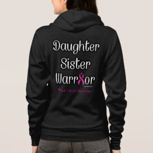 Veste À Capuche Fille Soeur Guerrière...Cancer du sein