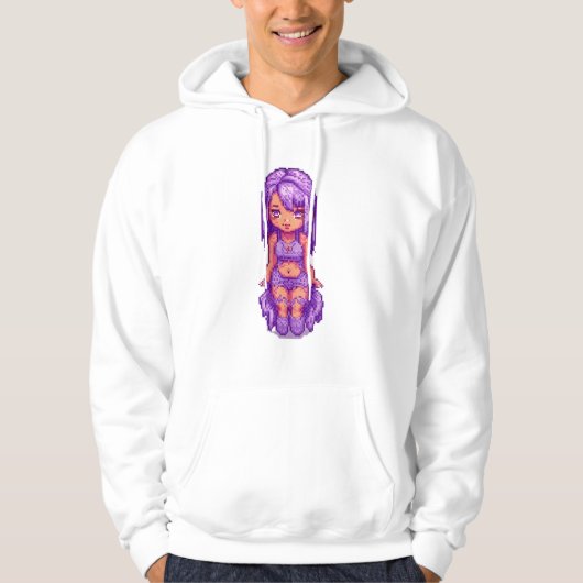 Veste À Capuche Fille violette (Devant)