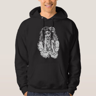 Veste À Capuche Fille zombie mangeant un cœur gothique punk victor