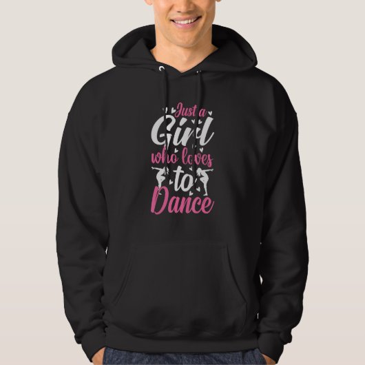 Veste À Capuche Filles de danse aime la danse Danseuse 1 (Devant)