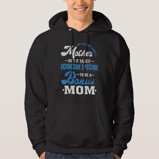 Veste À Capuche Filles Fier Bonus Maman Stepmaman Stepmère Mère (Devant)