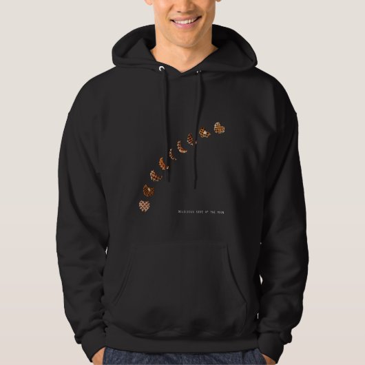 VESTE À CAPUCHE FILLES MANGEANT SPAGHETTI (Devant)