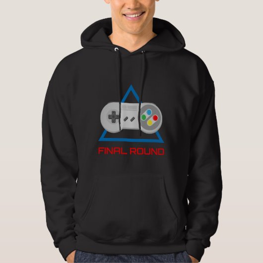 Veste À Capuche Final Round Fighting Game Retro Controller Design (Devant)