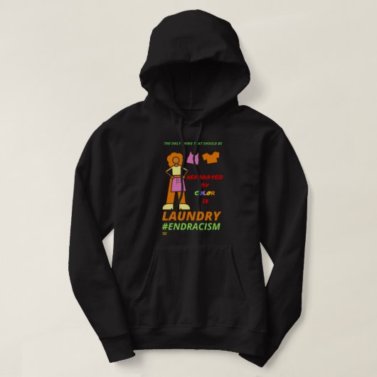 VESTE À CAPUCHE "FINIR LE RACISME" (Design devant)