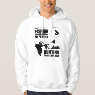 Veste À Capuche Fishing and Hunting Cool Quote Angler