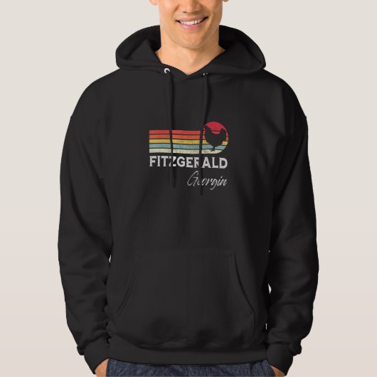 Veste À Capuche Fitzgerald Georgia Retro Poulet Souvenir (Devant)
