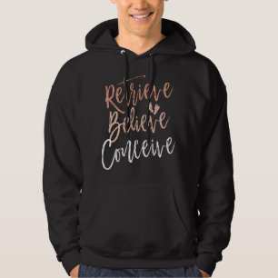 Veste À Capuche FIV pour femmes Maman Récupérer Croire Conception 