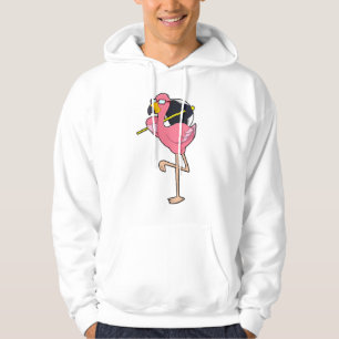Veste À Capuche Flamant rose avec parapluie