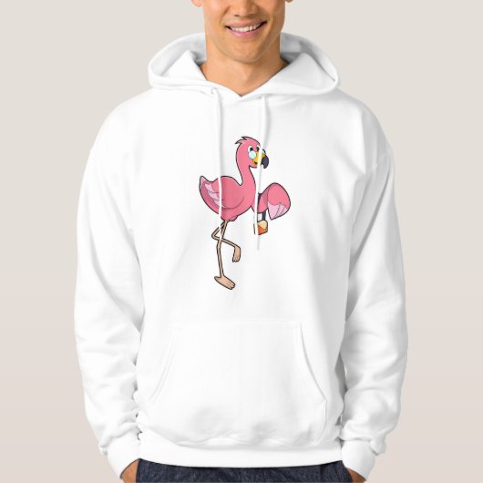 Veste À Capuche Flamant rose avec purge (Devant)