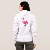 Veste À Capuche Flamant Rose de Style Cartoon (Dos entier)