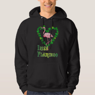 Veste À Capuche Flamant rose irlandais Green Saint Patrick Day Luc