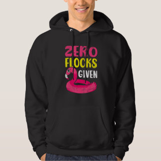 Veste À Capuche Flamant Rose Oiseau de Rivage Zéro Troupeau Donné