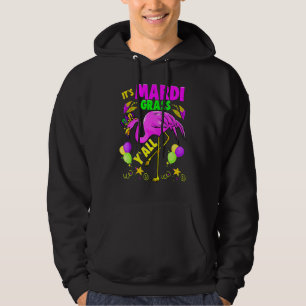 Veste À Capuche Flamant rose Son Mardi Gras Yall Carnival Jester C